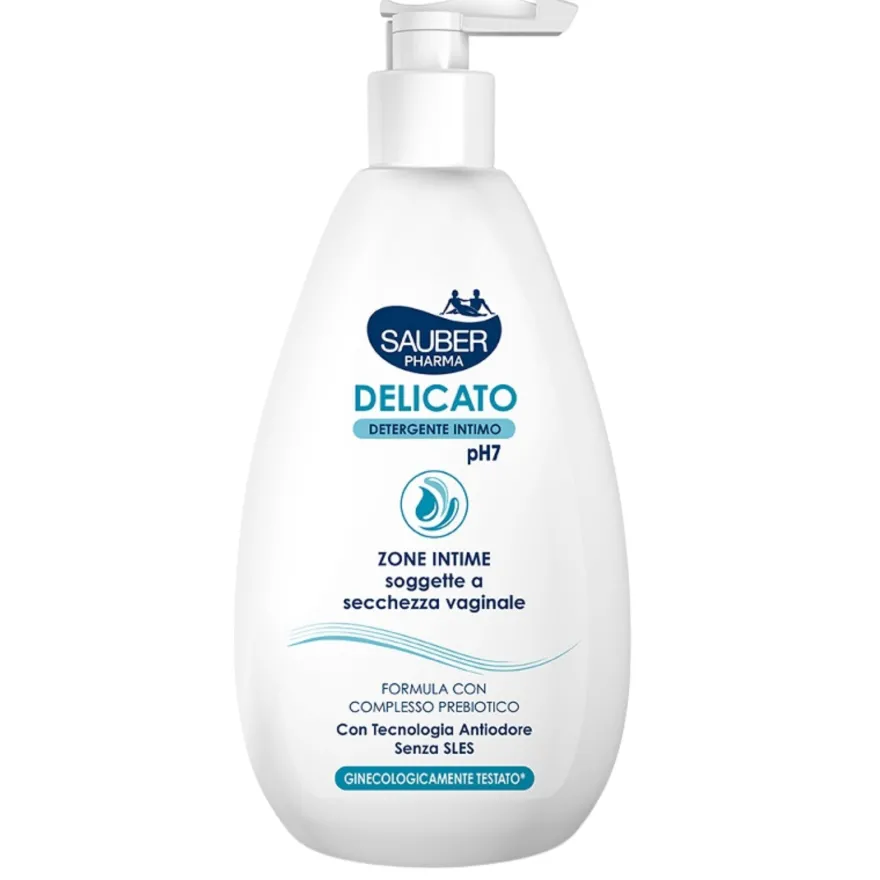 Sauber Detergente Intimo Delicato Contro Secchezza Vaginale 500ml