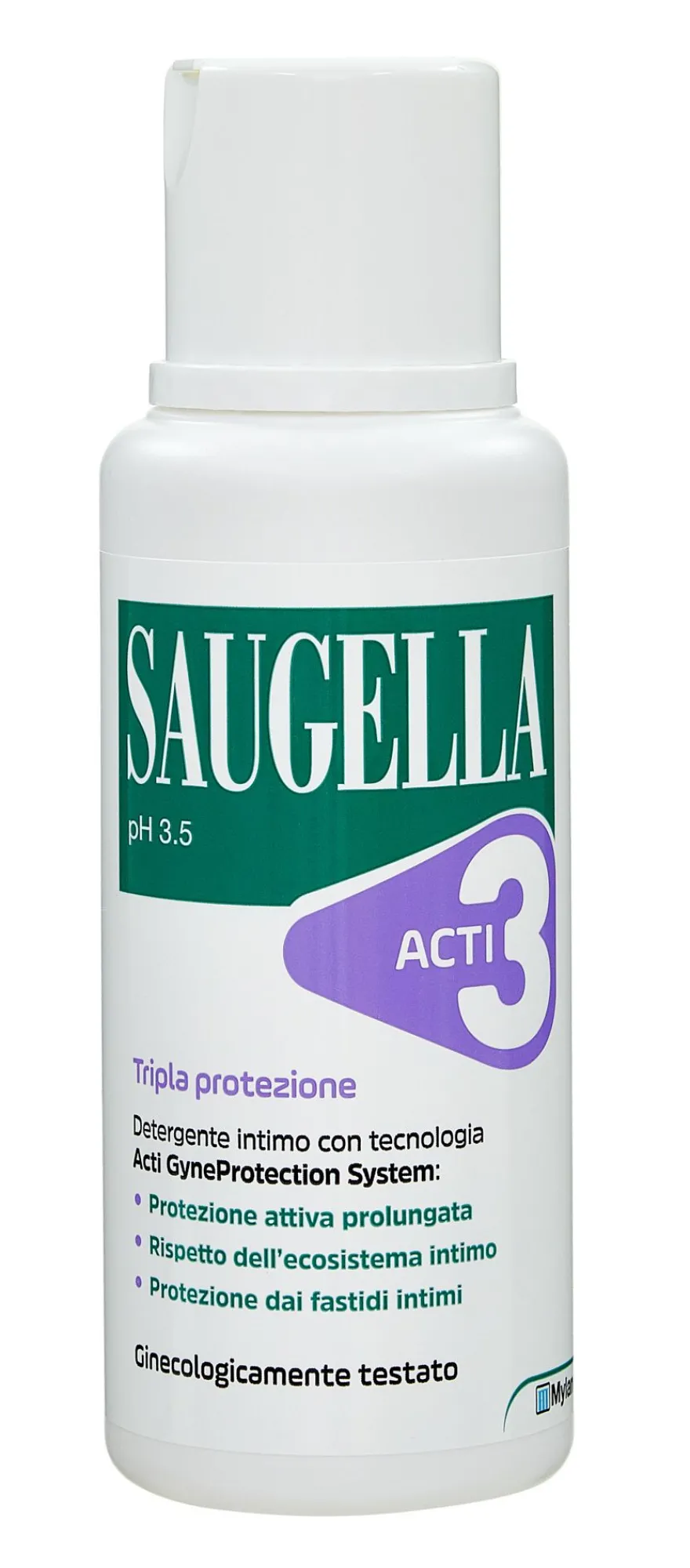 Saugella Acti3 Detergente Intimo Tripla Protezione Timo Zinco 250ml