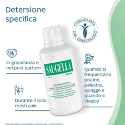 Saugella Attiva Detergente Intimo Donna 500ml