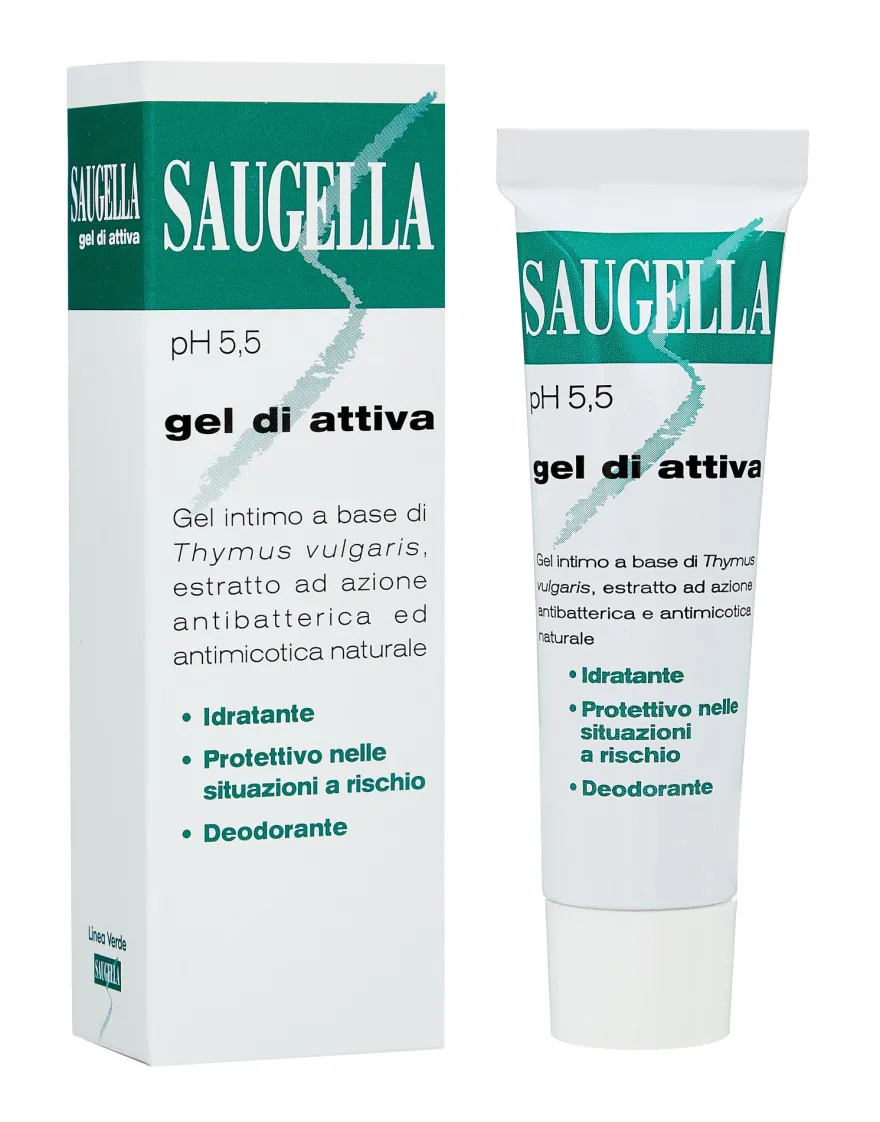 Saugella Attiva Gel Intimo Con Acido Ialuronico E Timo 30ml