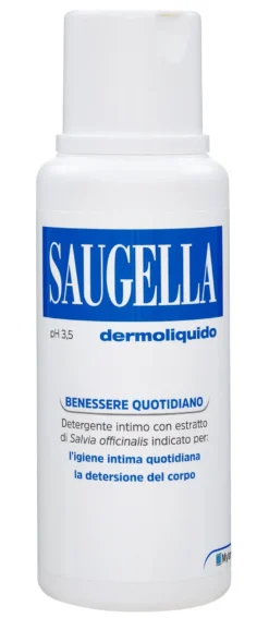 Saugella Dermoliquido Detergente Intimo A Base Di Salvia Officinalis 250ml