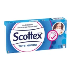 Scottex Tutti Giorni Fazzoletti Assorbenti 4 Veli 8 Pezzi