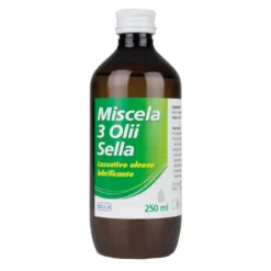 Sella Miscela 3 Olii Lassativo Oleoso Lubrificante Per Costipazione 250ml