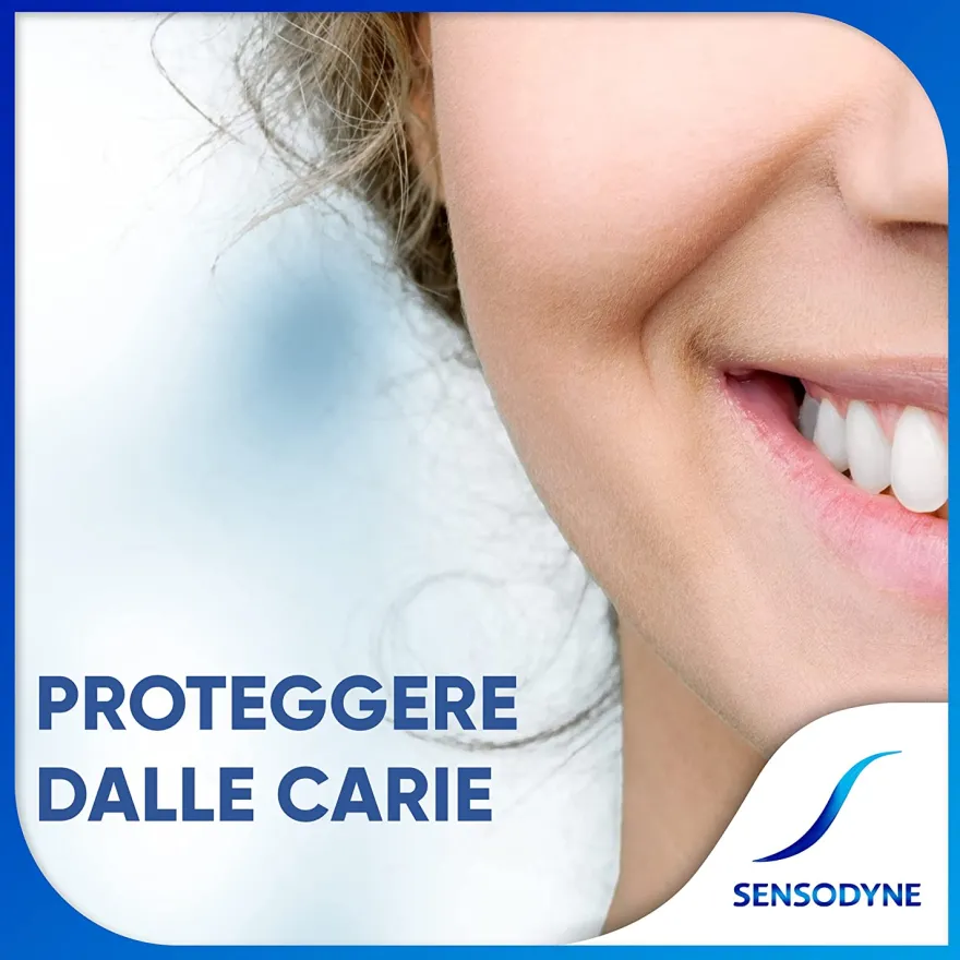 Sensodyne collutorio Cool mint Denti Sensibili alito Fresco Senza Alcool Gusto Menta 500ml