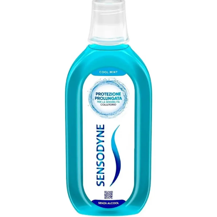 Sensodyne collutorio Cool mint Denti Sensibili alito Fresco Senza Alcool Gusto Menta 500ml