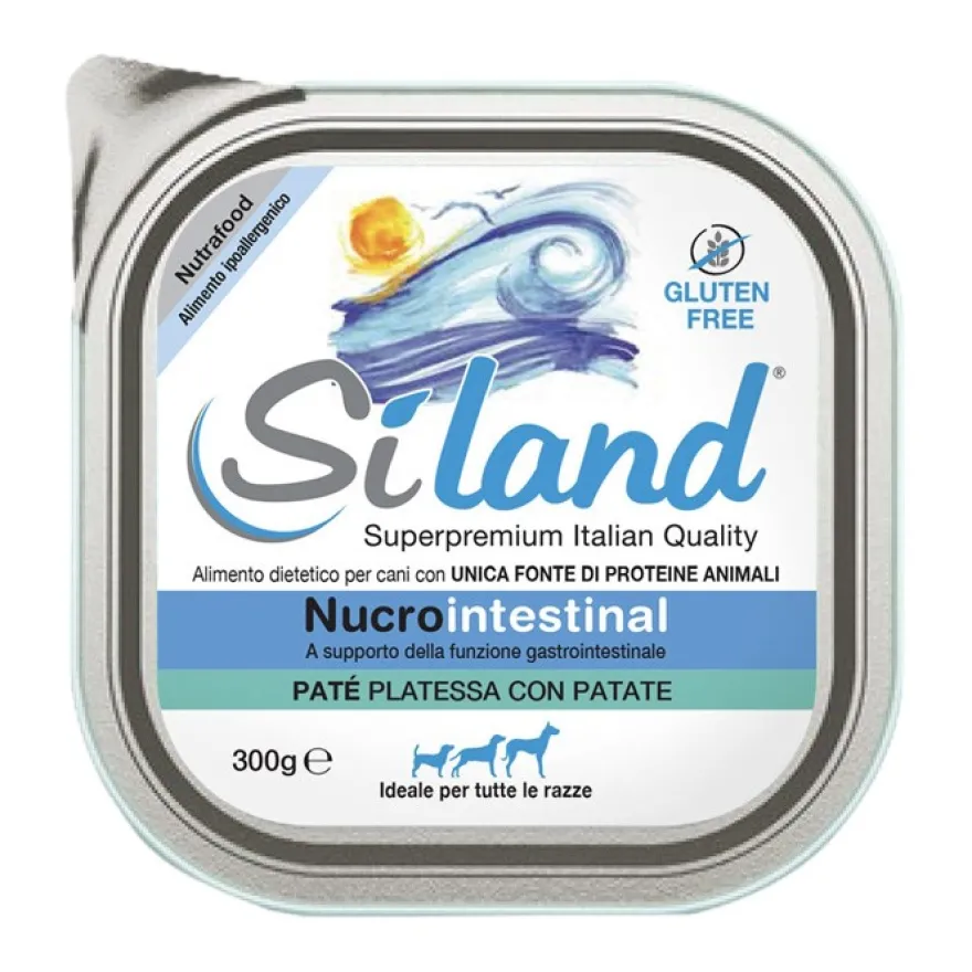 Siland Nucrointestinal Umido Cane Patè Platessa Con Patate 300g