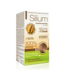Silium Colorazione Permanente Capelli Crema Biondo Chiaro Naturale 8.0