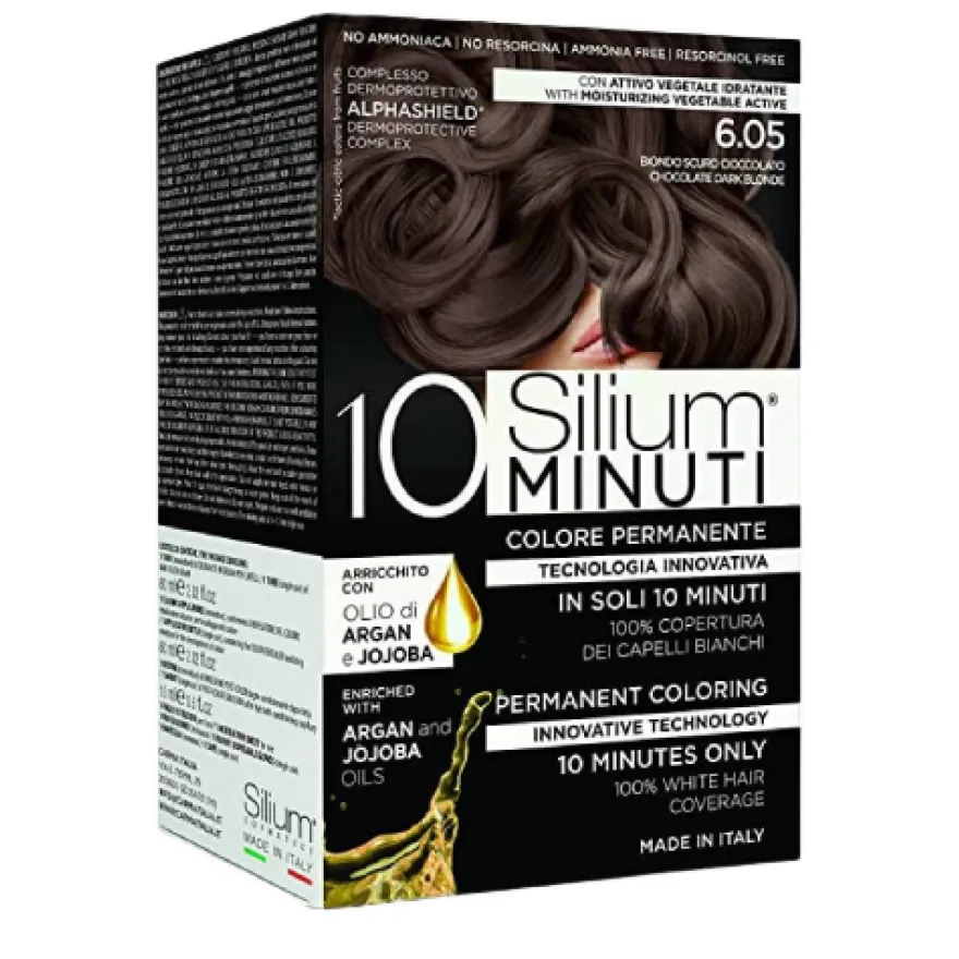 Silium 10 Minuti Colore Permanente Biondo Scuro Cioccolato 6.05 135ml