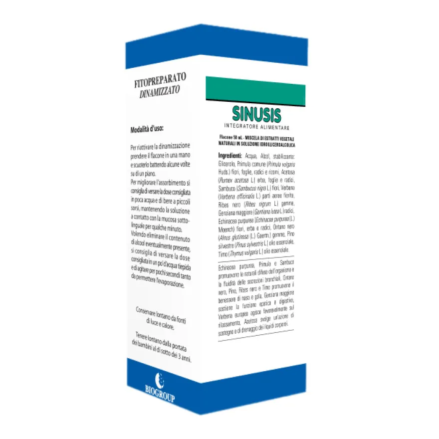 Sinusis Soluzione Idroalcolica Integratore Benessere Respiratorio 50ml