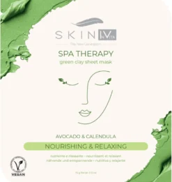 Skin Iv Maschera Viso Argilla Verde Nutriente E Rilassante 15g