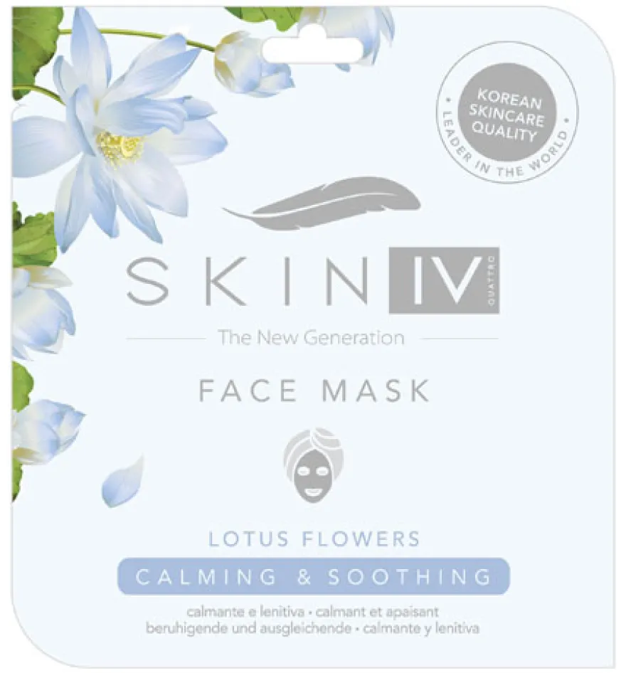 Skin Iv Maschera Viso Calmante E Lenitiva Fiori Di Loto 25ml