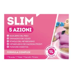 Slim 5 Azioni 20 Bustine Per Controllo Peso E Ritenzione Idrica