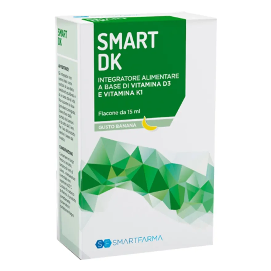 Smart Dk Gocce Integratore Salute Ossa Gusto Banana 15ml