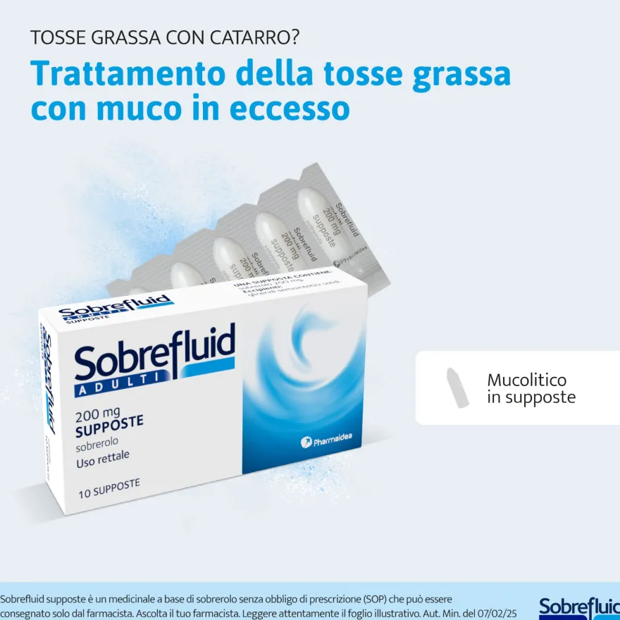 Sobrefluid Adulti 200mg 10 Supposte