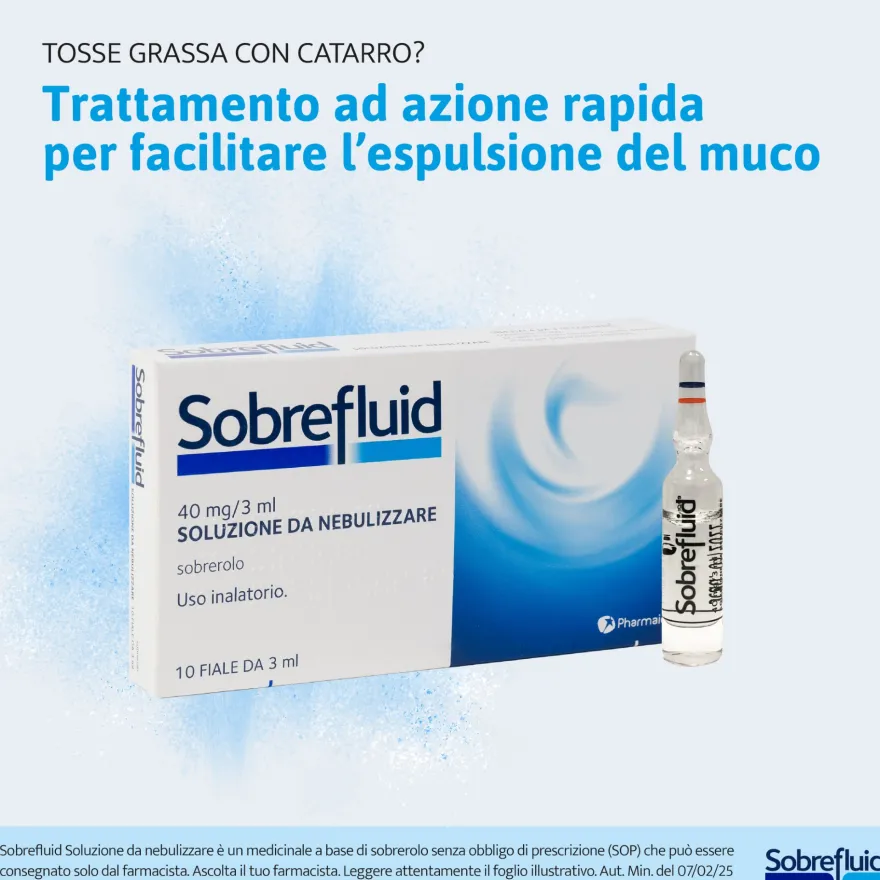 Sobrefluid 40mg/3ml Soluzione Da Nebulizzare 10 Fiale