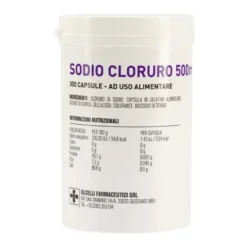 Sodio Cloruro 500mg Integratore Benessere Intestinale 300 Capsule