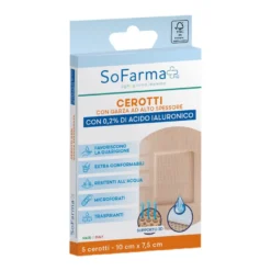 Sofarma Cerotti Con 0,2% Acido Ialuronico 10x7,5cm 5 Pezzi