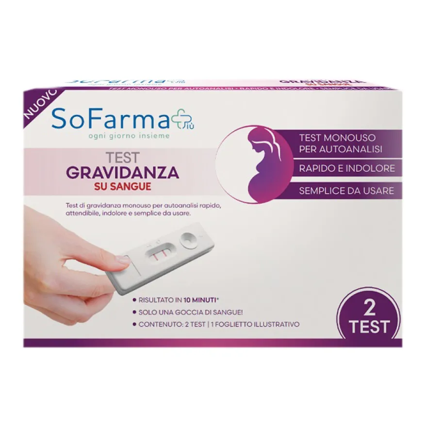 Sofarmapiù Test Gravidanza Su Sangue 2 Pezzi