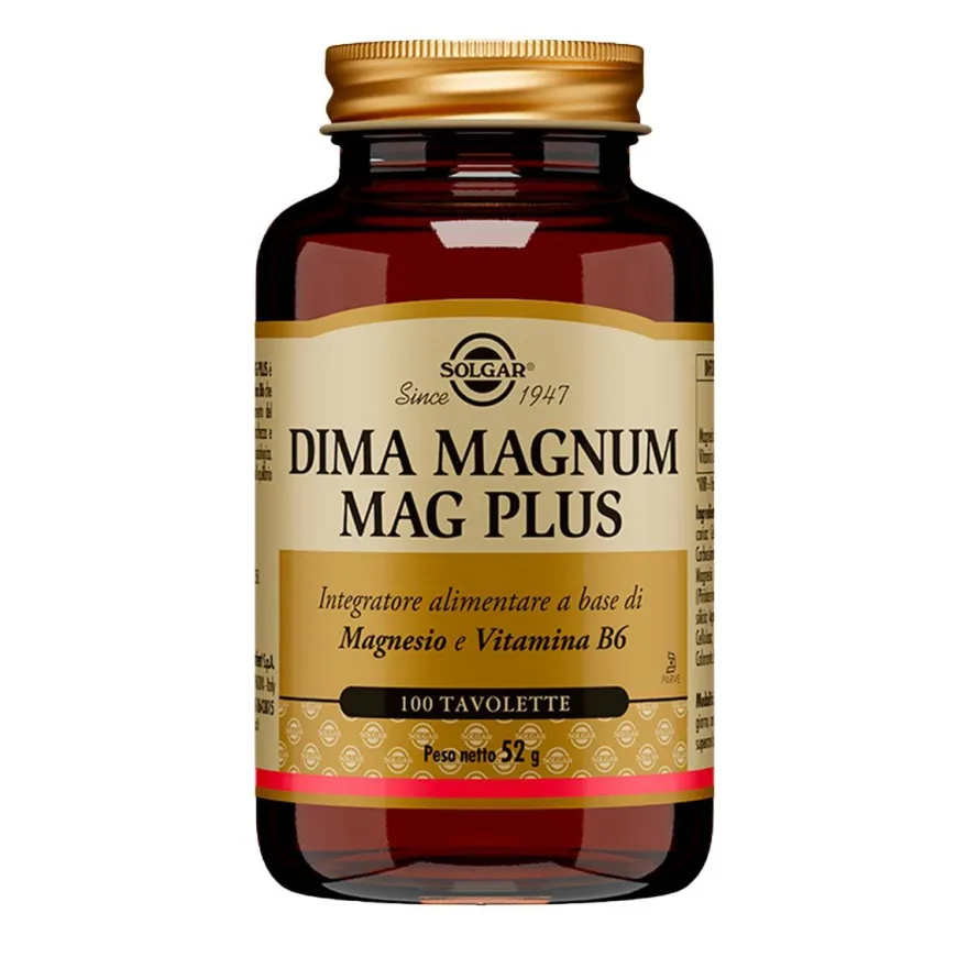 Solgar Dima Magnum Mag Plus Integratore Magnesio 100 Tavolette