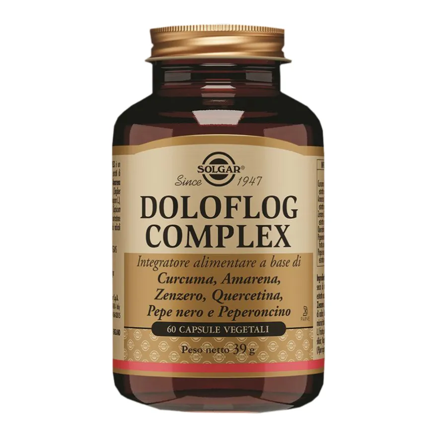 Solgar Doloflog Complex Integratore Muscoli E Ossa 60 Capsule Vegetali