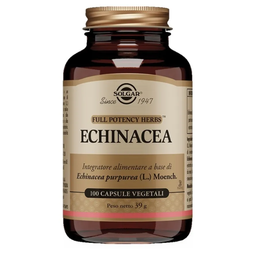 Solgar Echinacea Integratore Per Difese Immunitarie 100 Capsule Vegetali