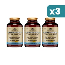 Solgar Fitoprostat Integratore Zinco Selenio Licopene Estratti 3 confezioni da Vegetali 60 Capsule