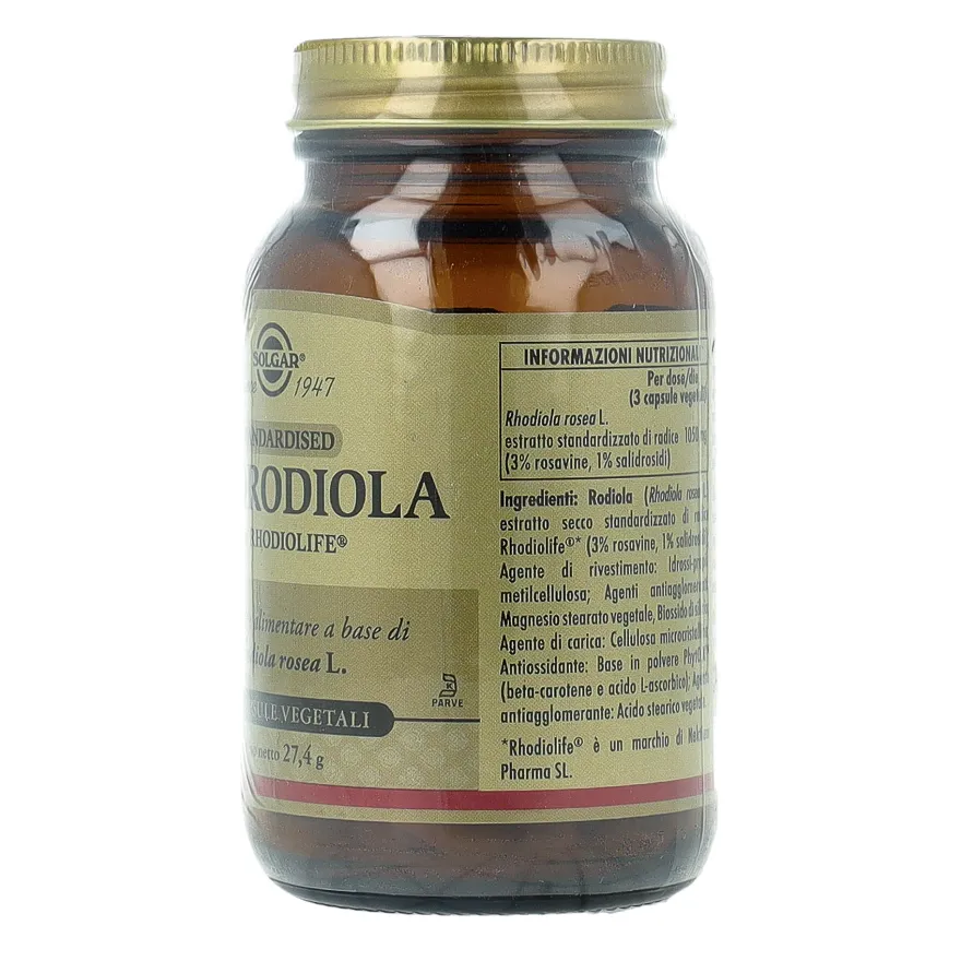 Solgar Fitorodiola Integratore Relax 60 Capsule