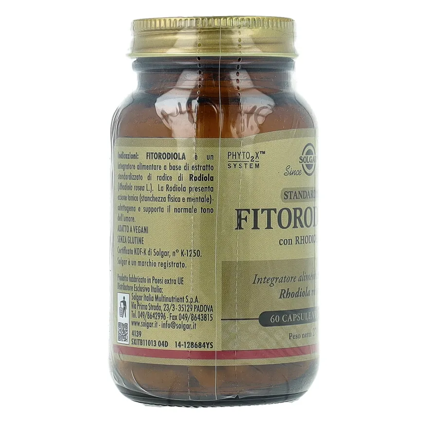 Solgar Fitorodiola Integratore Relax 60 Capsule