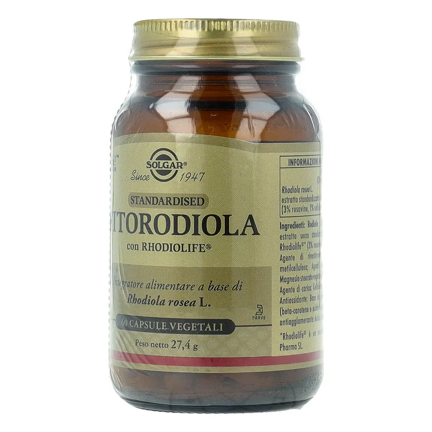 Solgar Fitorodiola Integratore Relax 60 Capsule