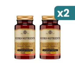 Solgar Neuro-nutrients Integratore Sistema Nervoso 2 confezioni da 30 Capsule Vegetali
