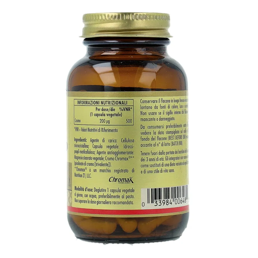 Solgar Picocromo Integratore Spossatezza 90 Tavolette