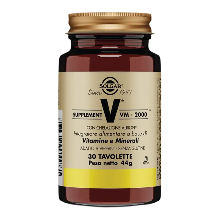 Solgar Supplement Vm 2000 Integratore Vitamine Minerali 30 Tavolette
