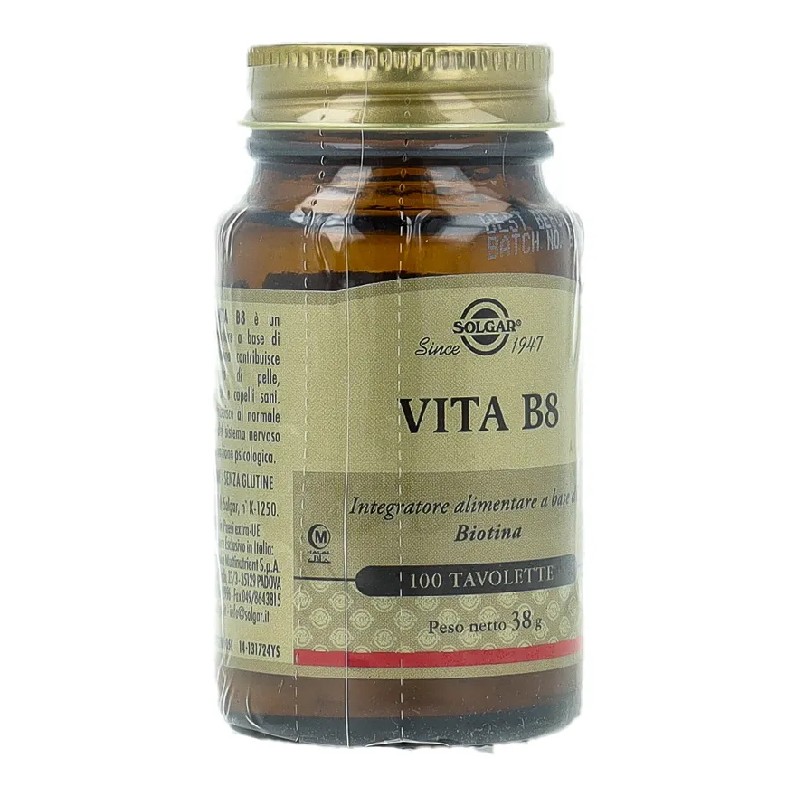 Solgar Vita B8 Integratore Di Biotina 100 Tavolette