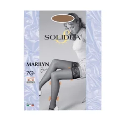 Solidea Marilyn Sheer 70 Calza Autoreggente Cammello Taglia 1
