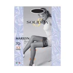 Solidea Marilyn Sheer 70 Calza Autoreggente Nero Taglia 2