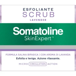 Somatoline Skinexpert Scrub Lavander Trattamento Corpo Esfoliante Sale Integrale 350g