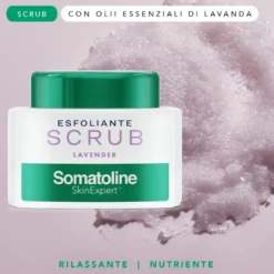 Somatoline Skinexpert Scrub Lavander Trattamento Corpo Esfoliante Sale Integrale 350g