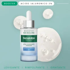 Somatoline Skinexpert Skincure Booster Antirughe Acido Ialuronico 2% Siero Viso Anti-età Acido Ialuronico 30ml