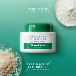 Somatoline Skinexpert Snellente 7 Notti Gel Effetto Fresco Trattamento Corpo Snellente Sale Integrale 400ml