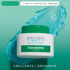 Somatoline Skinexpert Snellente 7 Notti Gel Effetto Fresco Trattamento Corpo Snellente Sale Integrale 400ml