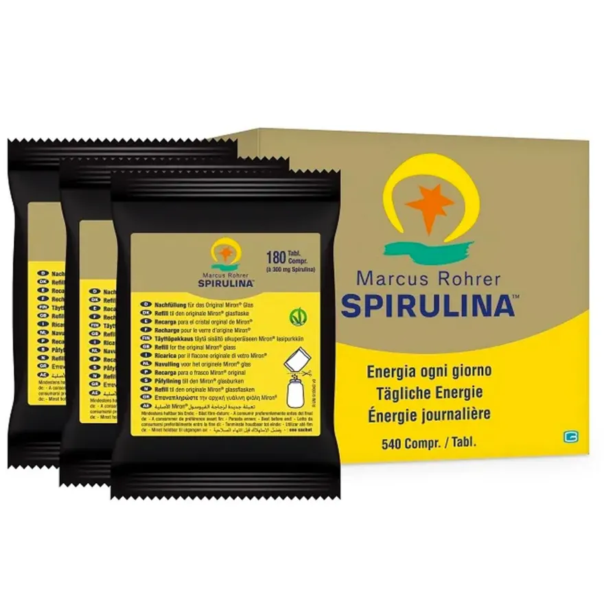 Spirulina Marcus Ricarica Integratore Multivitaminico 3x180 Compresse