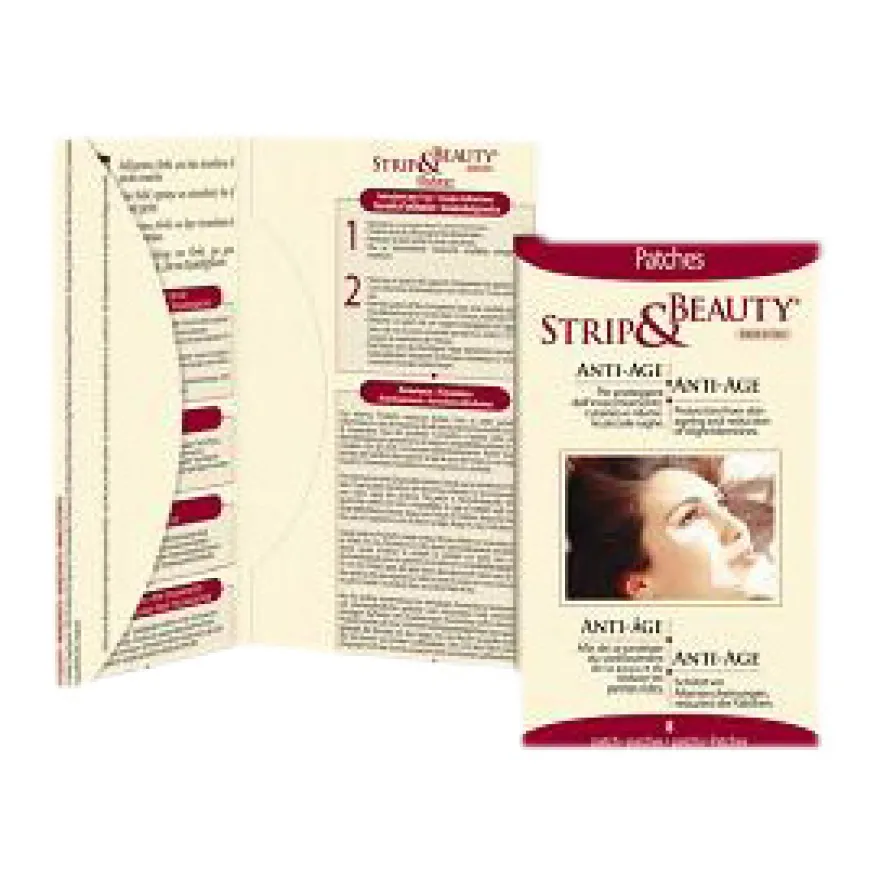 Strip Beauty Patch Antirughe Per Viso 2-3 Ore 4 Pezzi