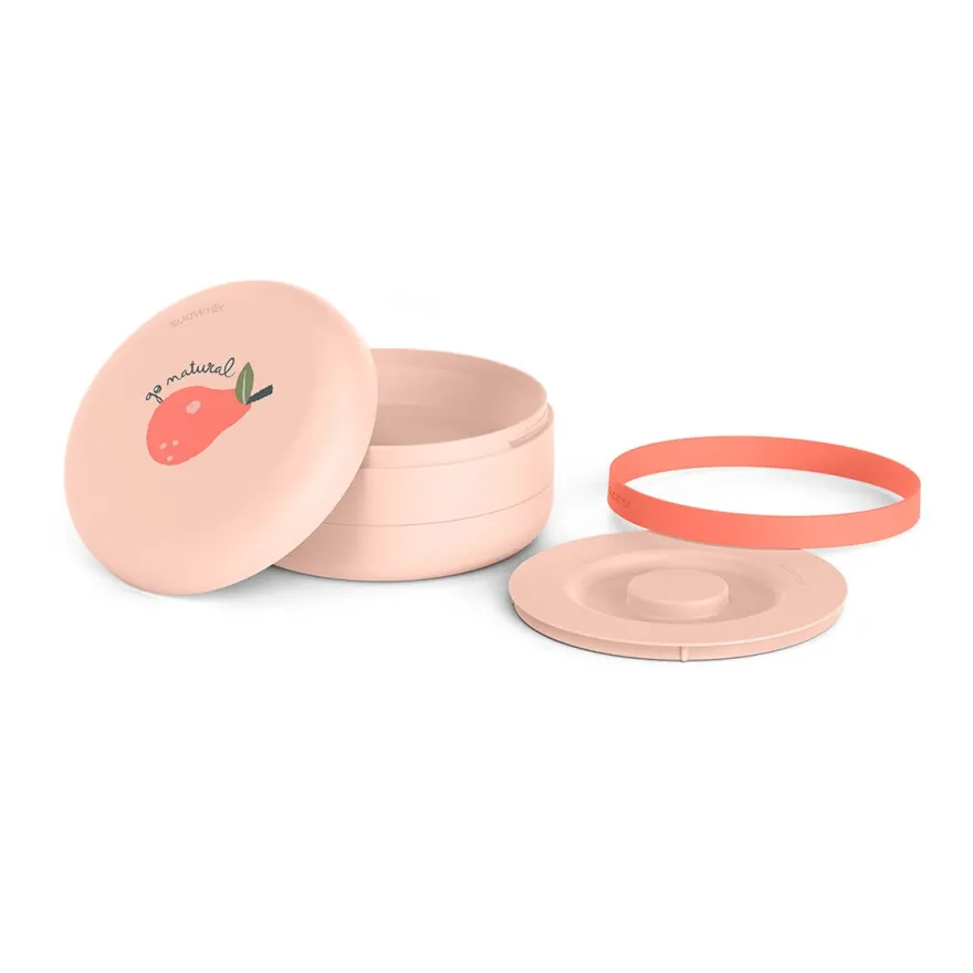 Suavinex Go Natural Set Portamerenda Bentoo Fantasia Pera