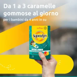 Supradyn Difese Junior Integratore Con Vitamina C D E Zinco 25 Caramelle Gommose