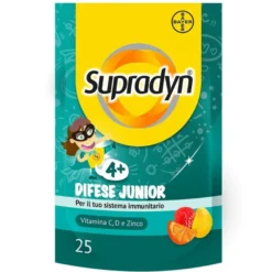 Supradyn Difese Junior Integratore Con Vitamina C D E Zinco 25 Caramelle Gommose