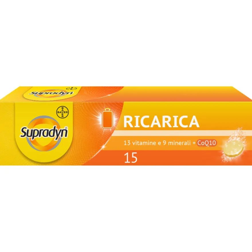 Supradyn Ricarica Integratore Multivitaminico Completo Minerali 15 Compresse Effervescenti