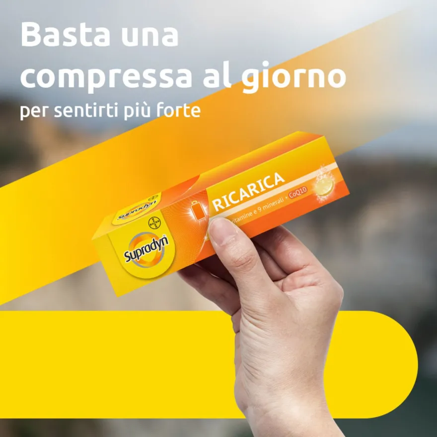 Supradyn Ricarica Integratore Multivitaminico Completo Minerali 15 Compresse Effervescenti