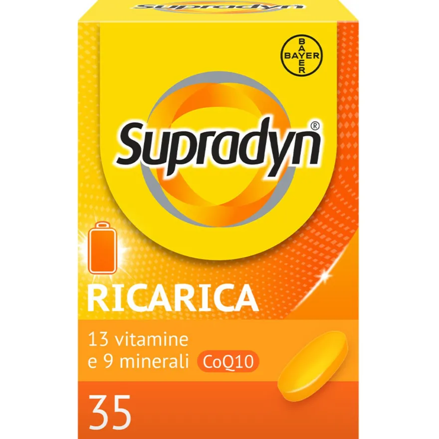 Supradyn Ricarica Integratore Multivitaminico Completo E Minerali Con Co-q10 35 Compresse