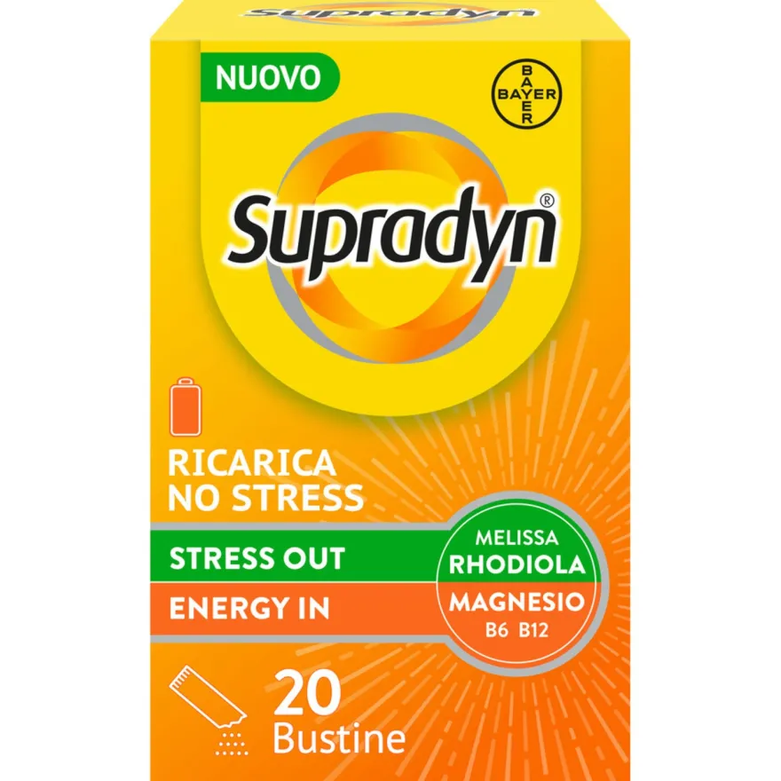 Supradyn Ricarica No Stress Integratore Vitamine E Magnesio 20 Buste