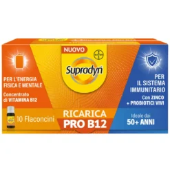 Supradyn Ricarica Pro B12 Integratore Adulti 50+ Con Vitamina B12 E Zinco 10 Flaconcini